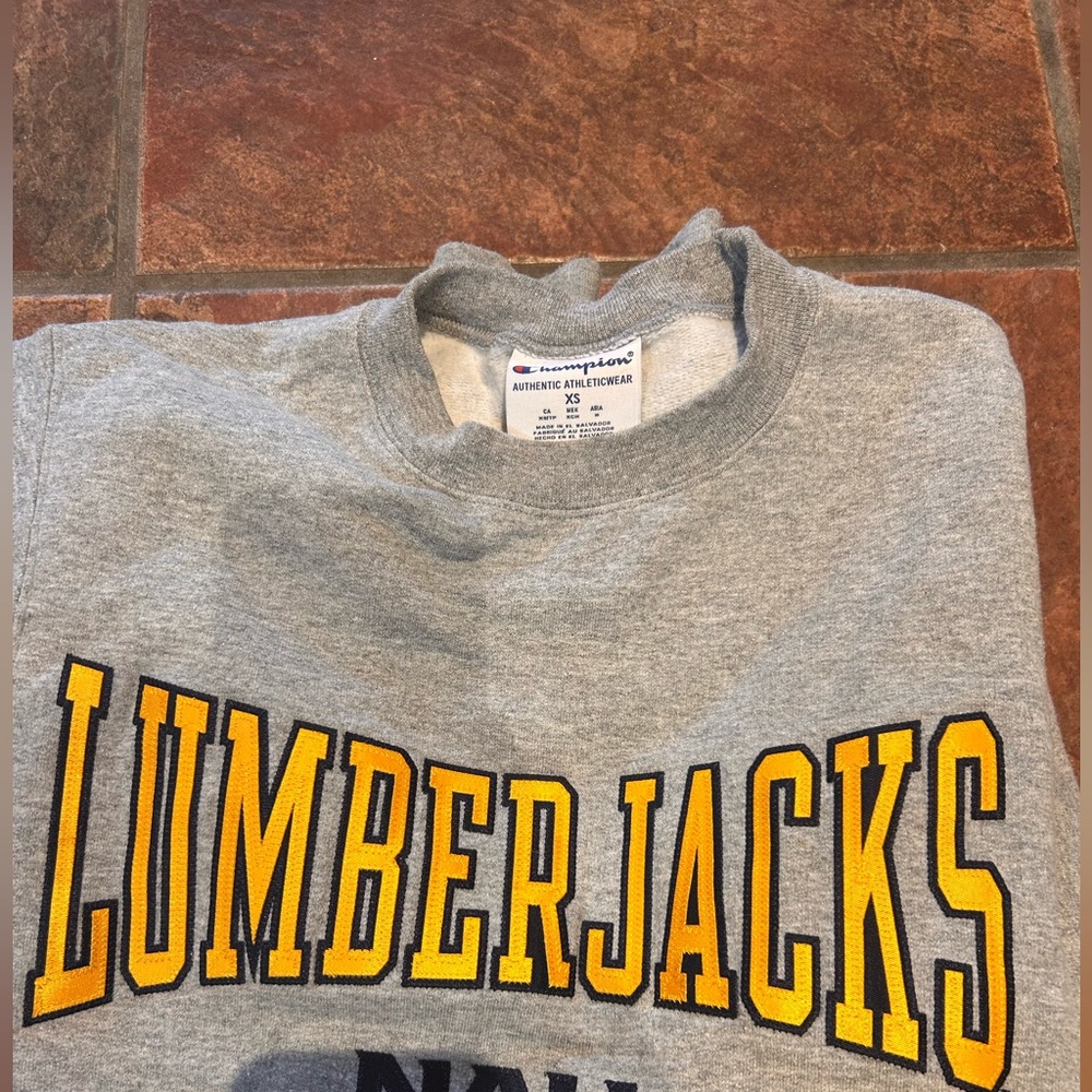 NAU Lumberjacks Grey Champion Crew
